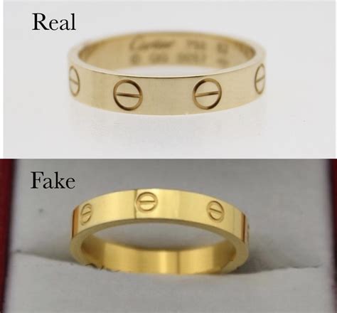 cartier love ring fake vs real|cartier love ring 750 52833a.